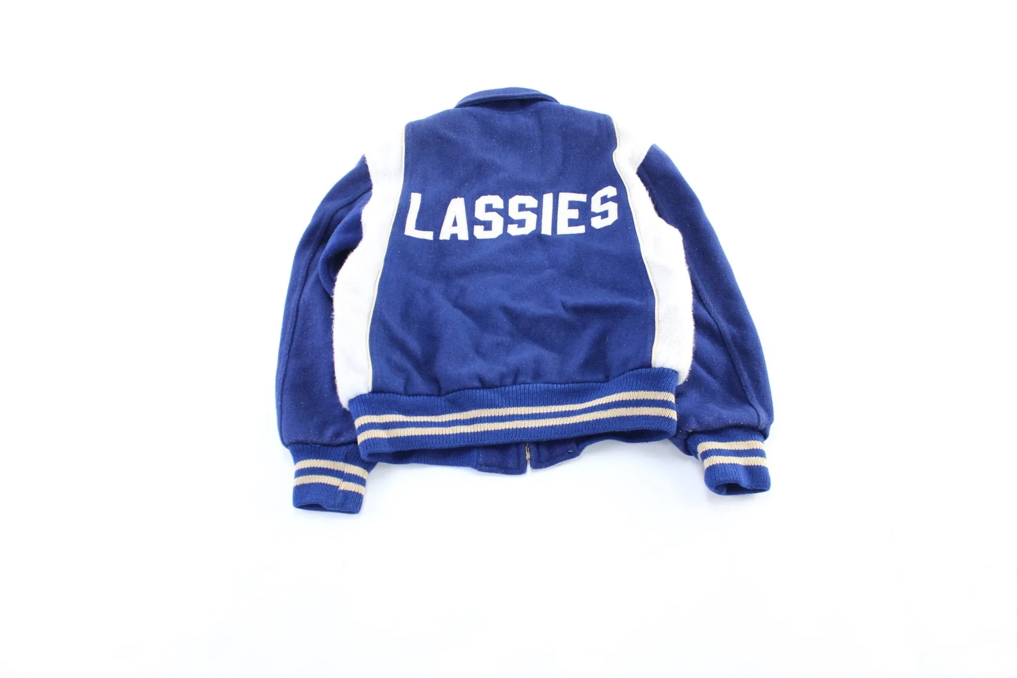 60's American Sports Center Blue & White Varsity Letterman Jacket