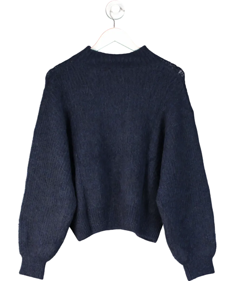 American Vintage Vintage Super Soft Navy Blue East Italian Yarn Jumper UK M