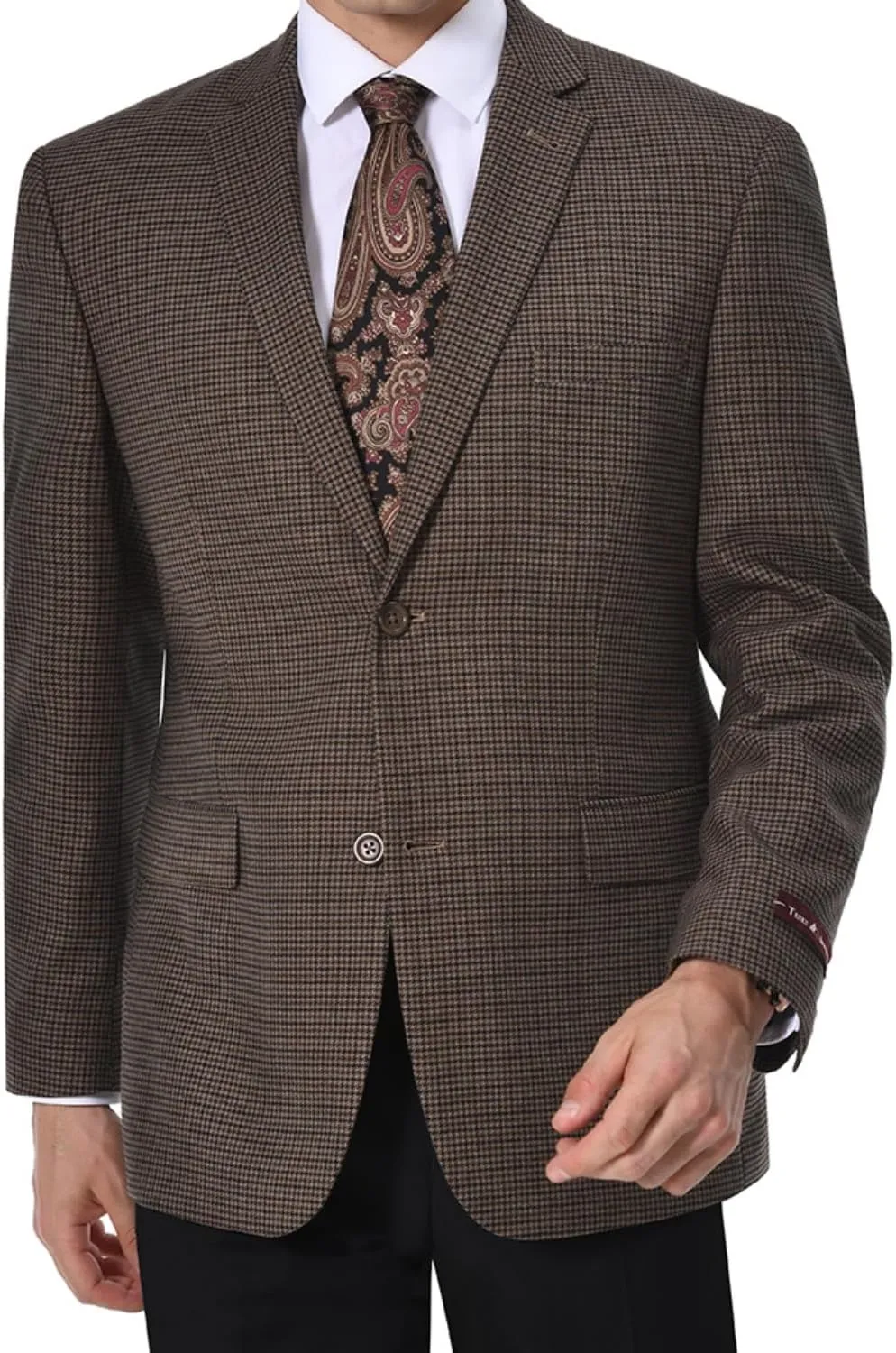 AMY ZHU Men's Sport Coat Stylish Classic Fit Casual Plaid Blazer 2 Button Lightweight Sports Jacket for Daily Wear