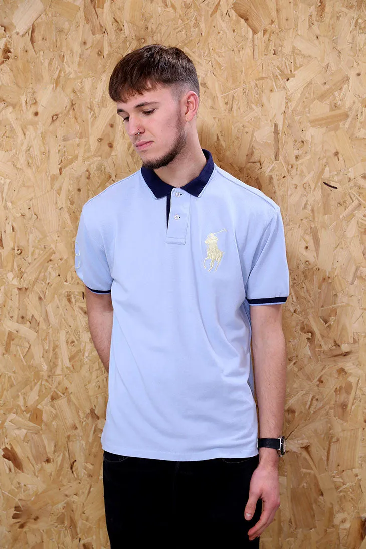 Blue and Navy Polo by Ralph Lauren Sports Top