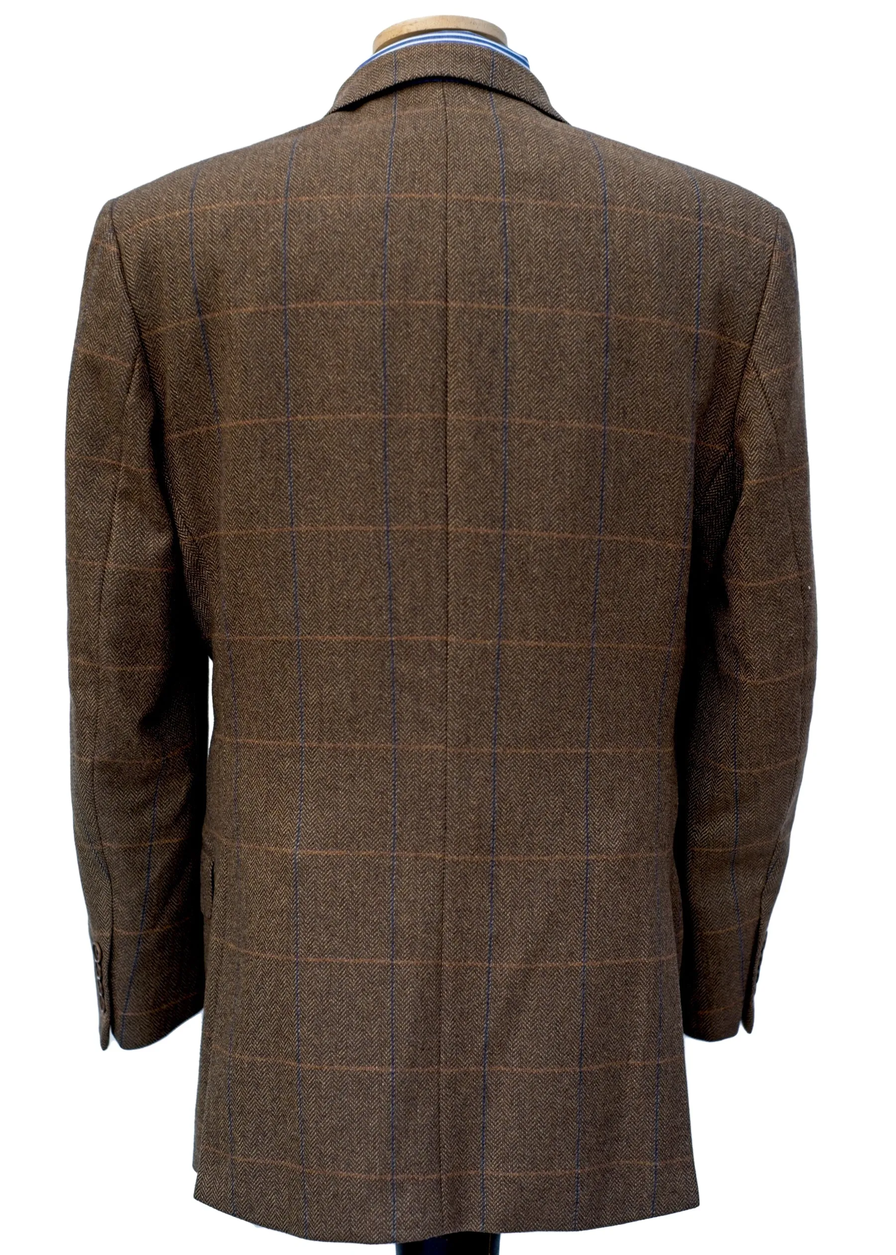 Brown Cashmere Hacking Jacket • Racing Green • 40R