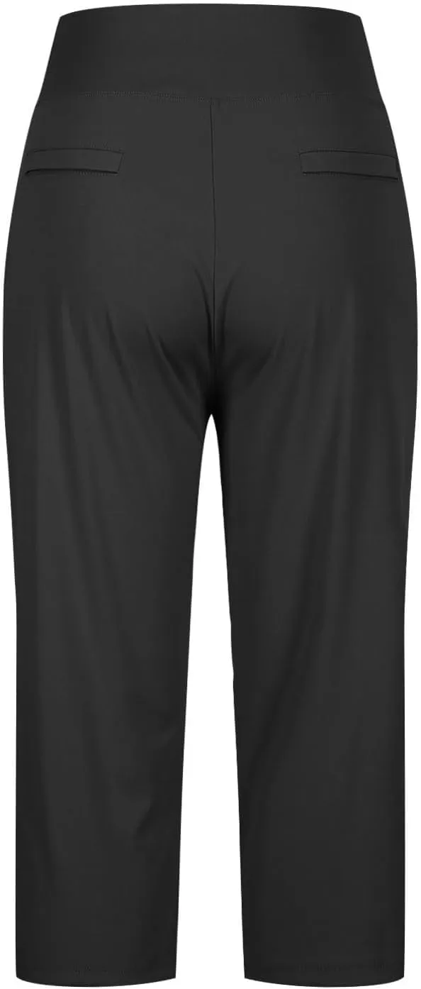 Capri Pants for Women Stretch Crop Office Work Pants Summer Casual Capris Slacks Yoga Dress Pant with Pockets