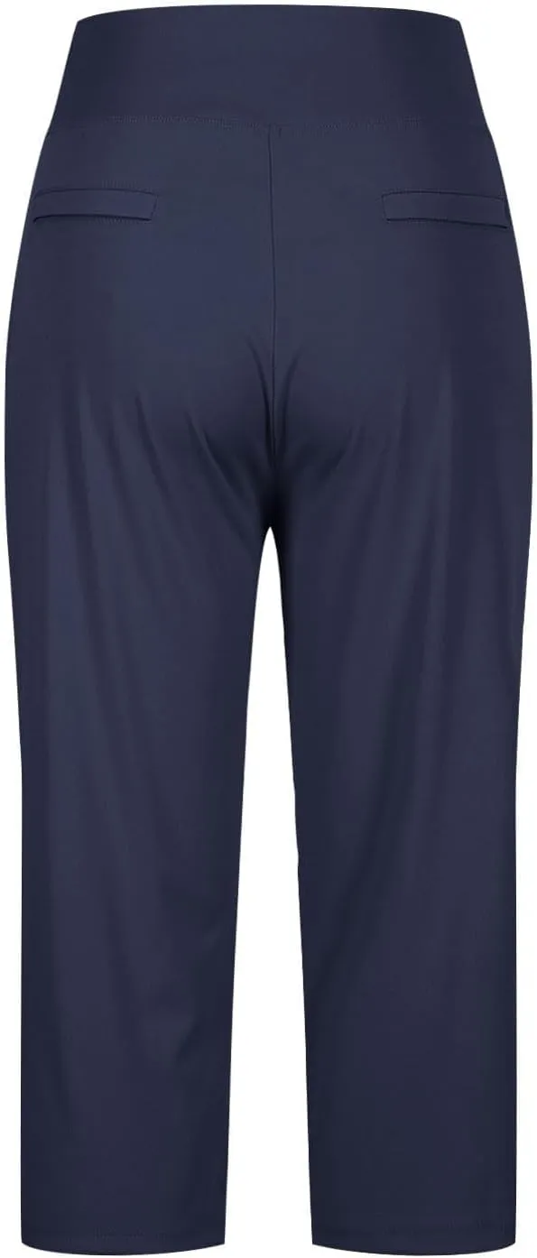 Capri Pants for Women Stretch Crop Office Work Pants Summer Casual Capris Slacks Yoga Dress Pant with Pockets