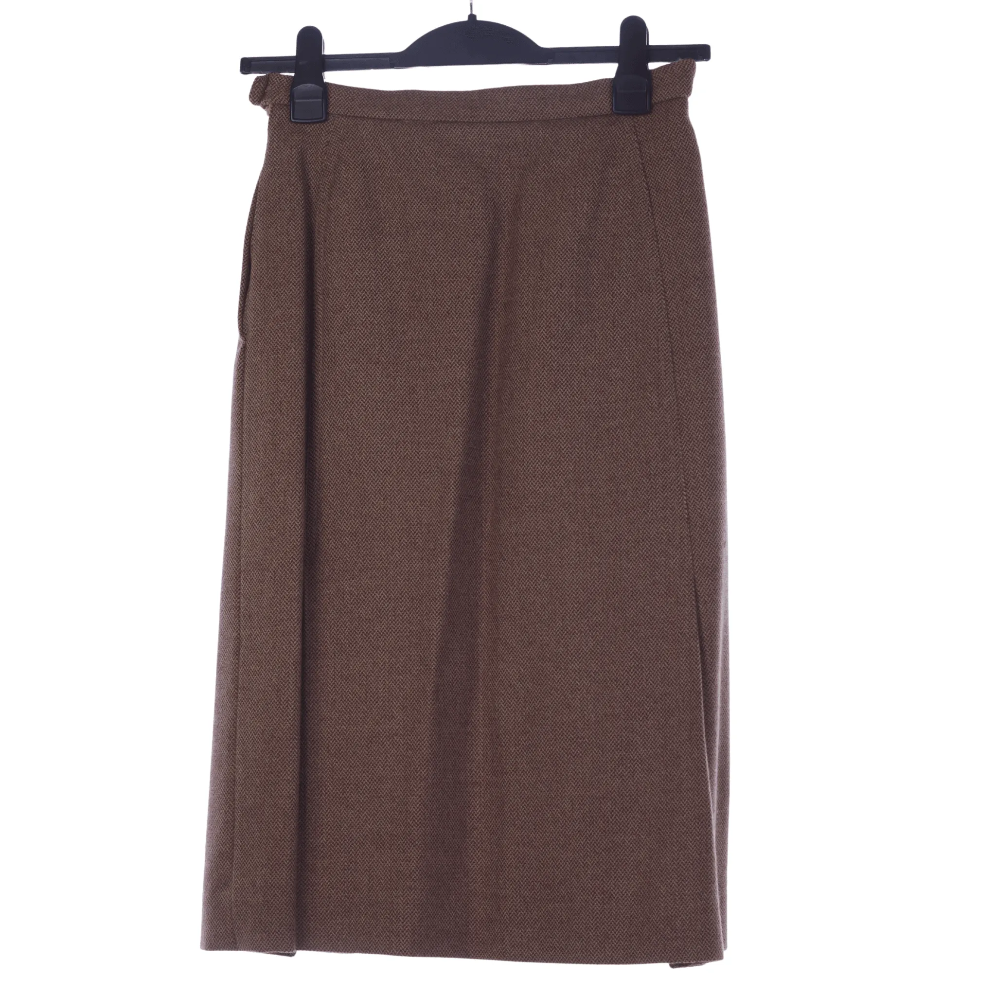 Cojana Sports Vintage Skirt Brown 100% Wool UK Size 10