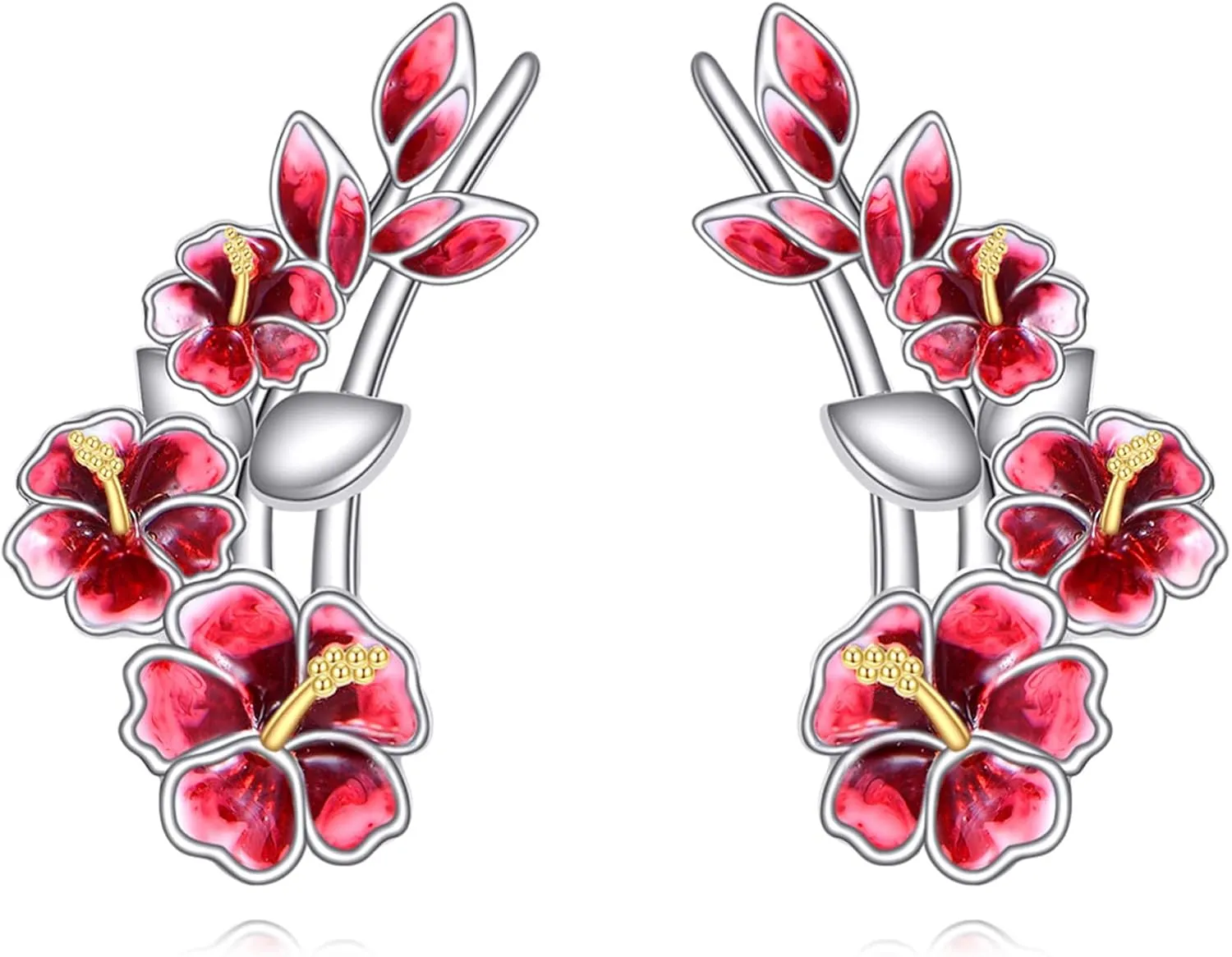 Ear Climbers Earrings for Women Sterling Silver Vintage Ear Crawler Earrings Jewelry Gifts for Women