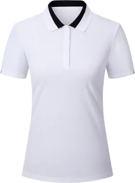 Esabel.C Women's Golf Polo Shirts Moisture Wicking Short Sleeve Polo Shirts Collared Quick Dry for Tennis & Golf