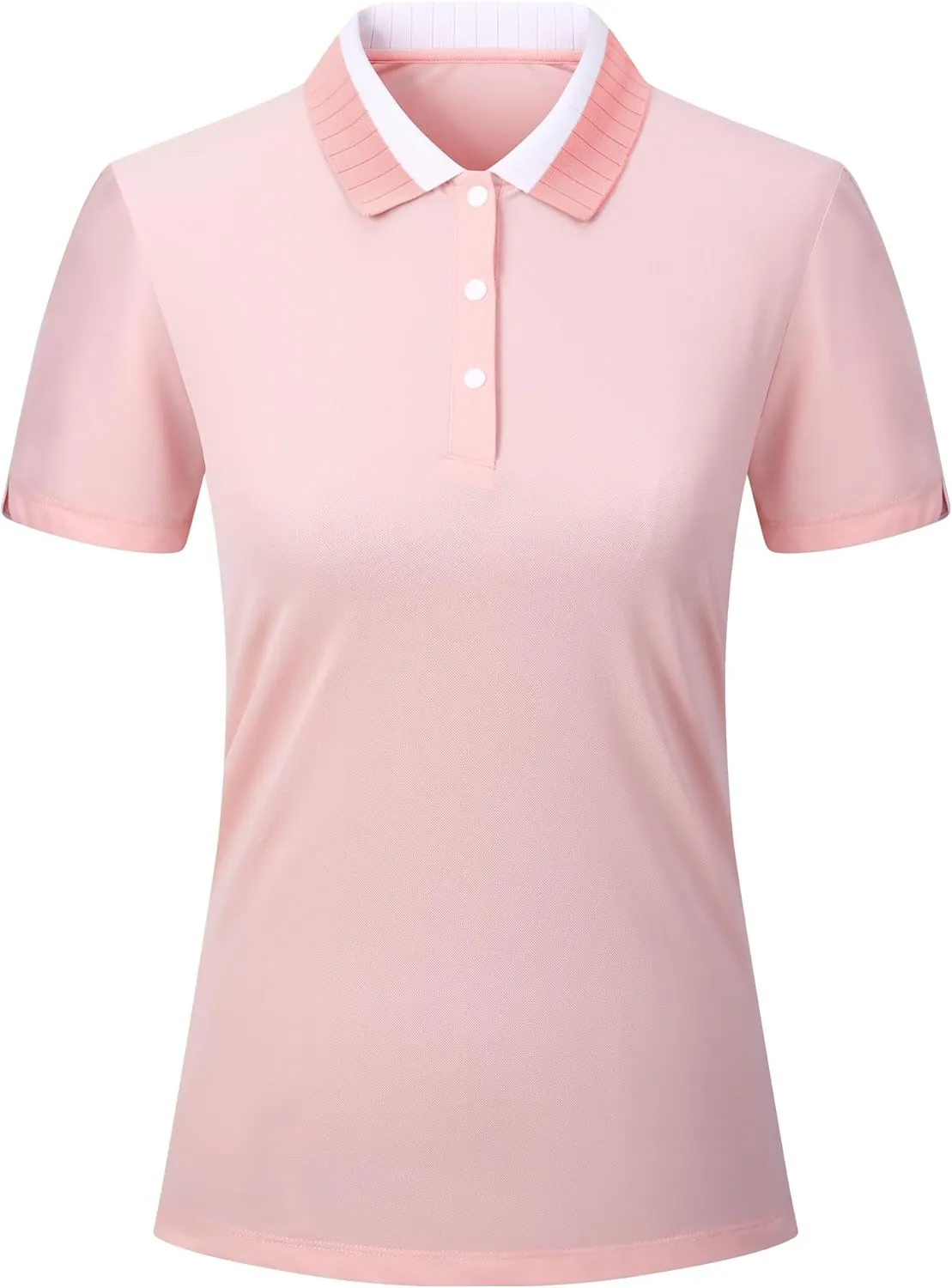 Esabel.C Women's Golf Polo Shirts Moisture Wicking Short Sleeve Polo Shirts Collared Quick Dry for Tennis & Golf