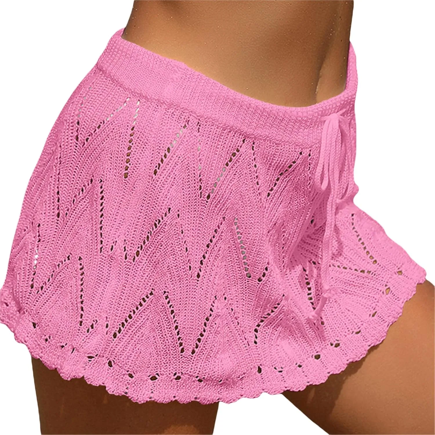 Fanvereka Women Low Waist Pleated Skirt Y2k Cargo Short Denim Skirt Casual Mini A-line Jean Skirt 90s Streetwear