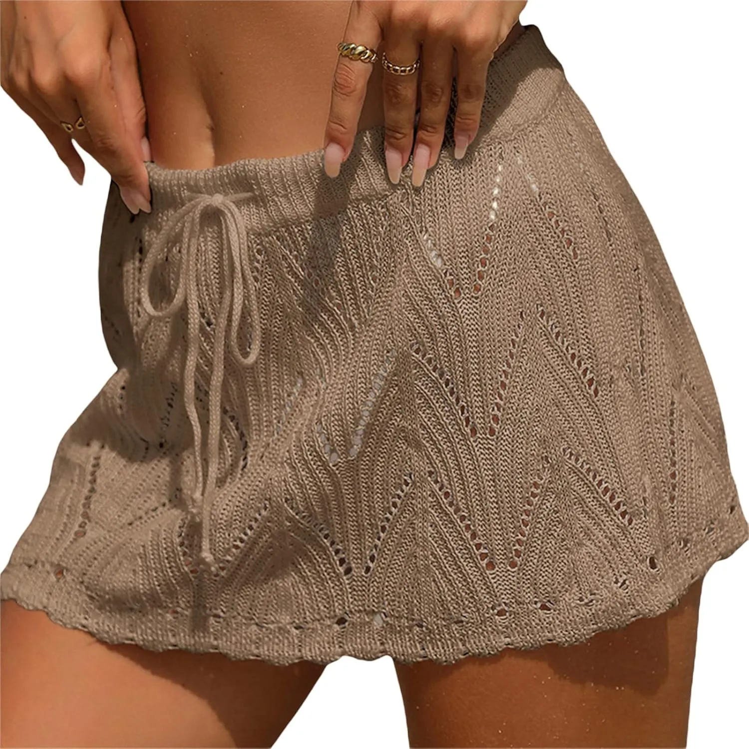 Fanvereka Women Low Waist Pleated Skirt Y2k Cargo Short Denim Skirt Casual Mini A-line Jean Skirt 90s Streetwear