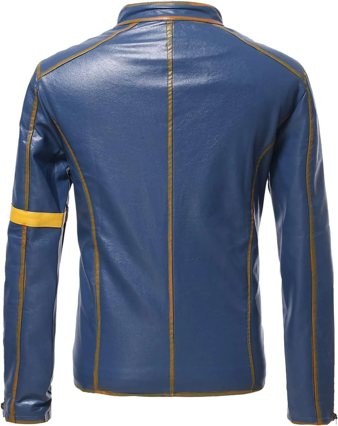 Maiyifu-GJ Men's Vintage Distressed Biker Leather Jacket Retro Slim Fit Motorcycle Biker Jacket Casual Zip Up Bomber Coat