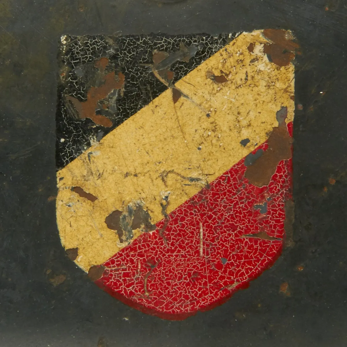 Original German WWII Named Luftwaffe M35 Double Decal Droop Tail Eagle Steel Helmet - marked SE66