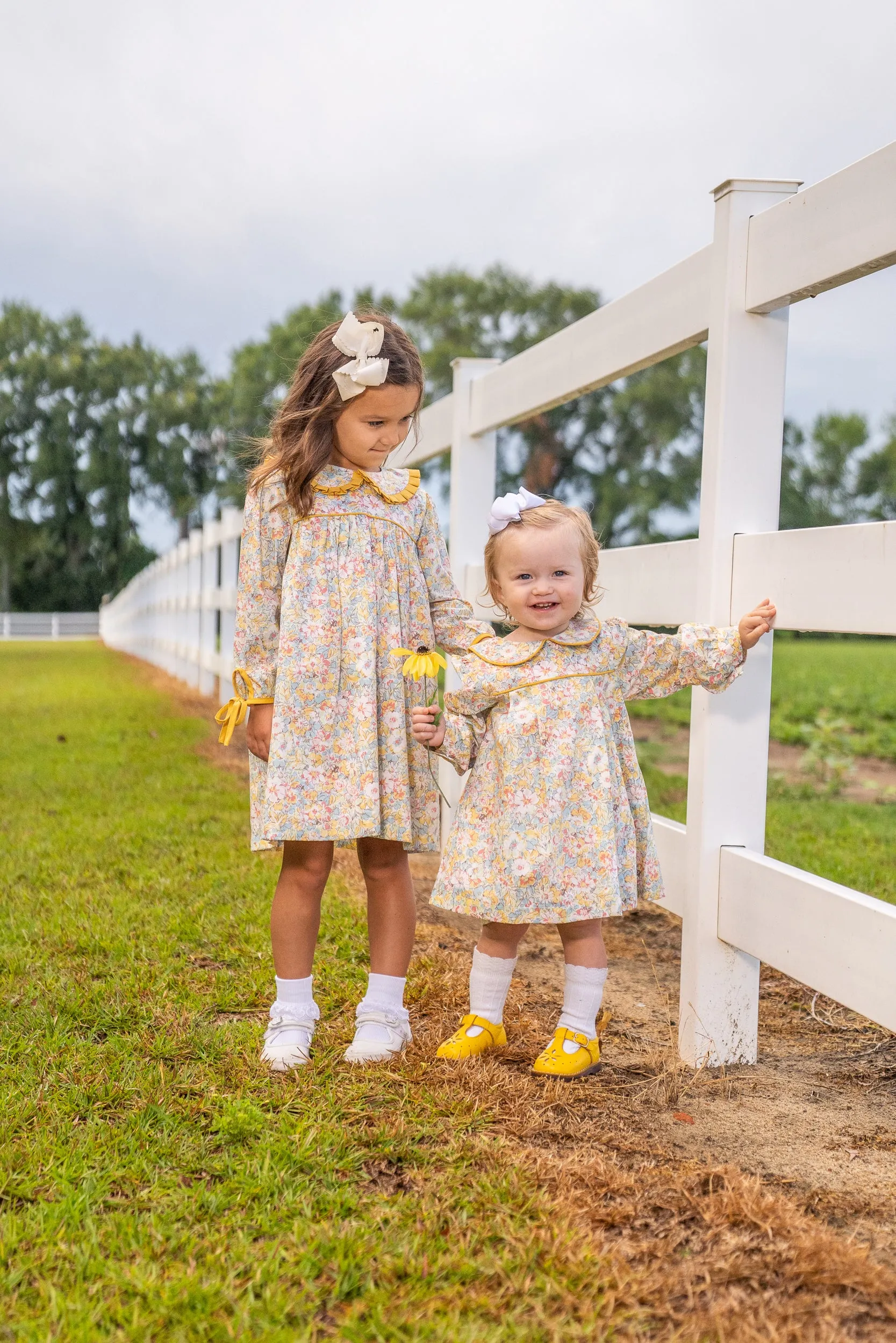 Taylor Yellow Floral Bloomer Set