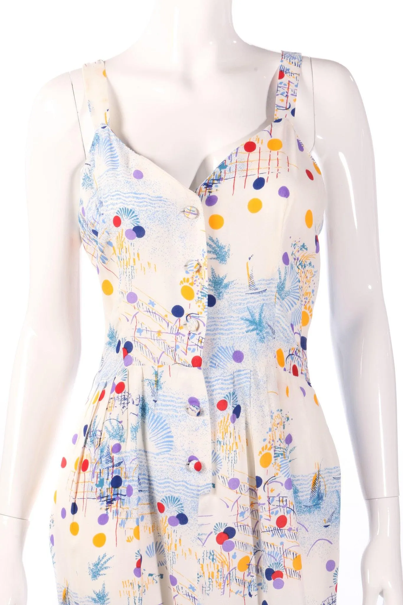 Veronica by Rembrandt Vintage Dress Multi Coloured Polkadot Size10/12