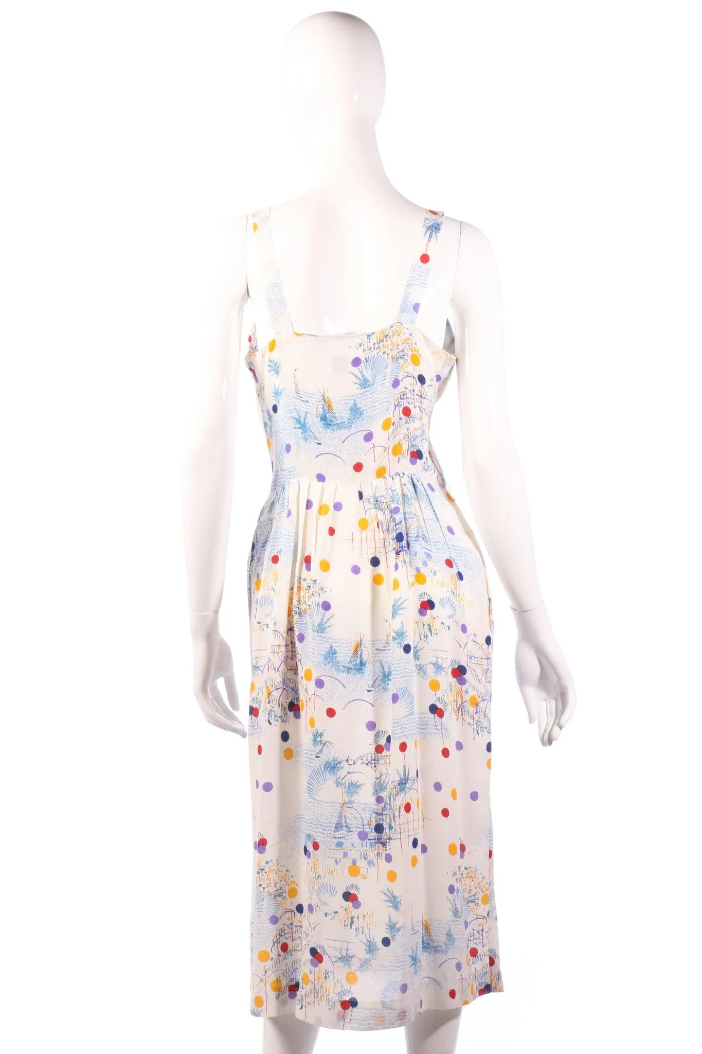 Veronica by Rembrandt Vintage Dress Multi Coloured Polkadot Size10/12