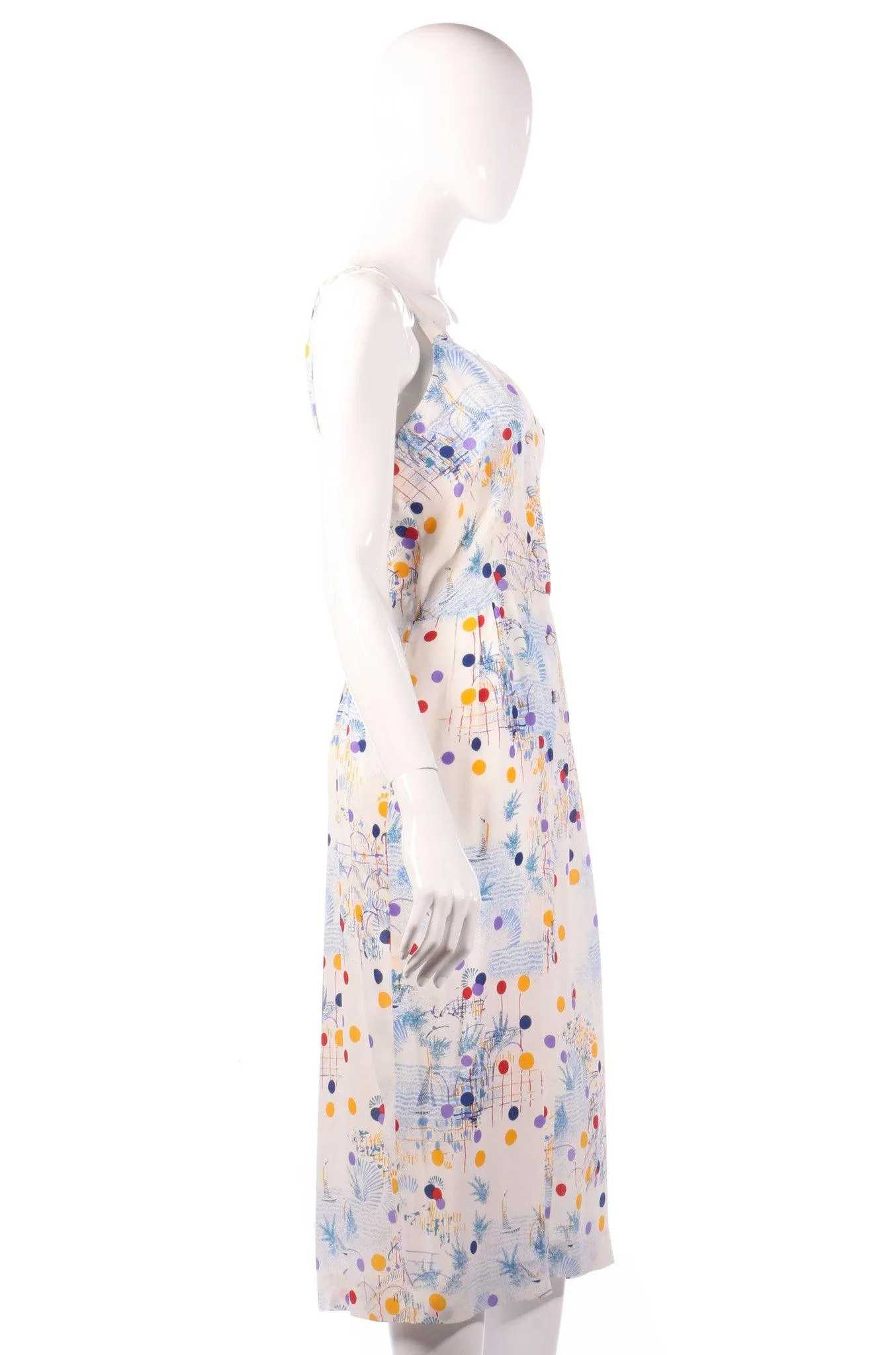 Veronica by Rembrandt Vintage Dress Multi Coloured Polkadot Size10/12