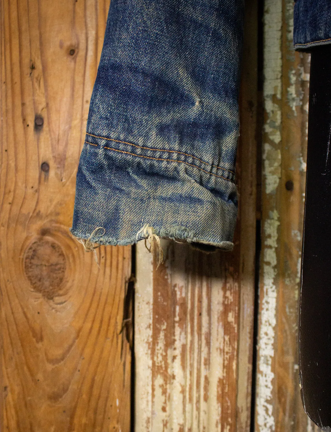 Vintage Denim and Corduroy Lined Jacket 70s Large