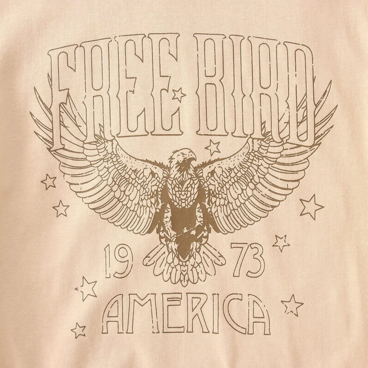 Vintage Rock Band T-Shirts for Women Retro Free Bird Eagle Graphic Country Music Tees Casual Loose Short Sleeve Tops