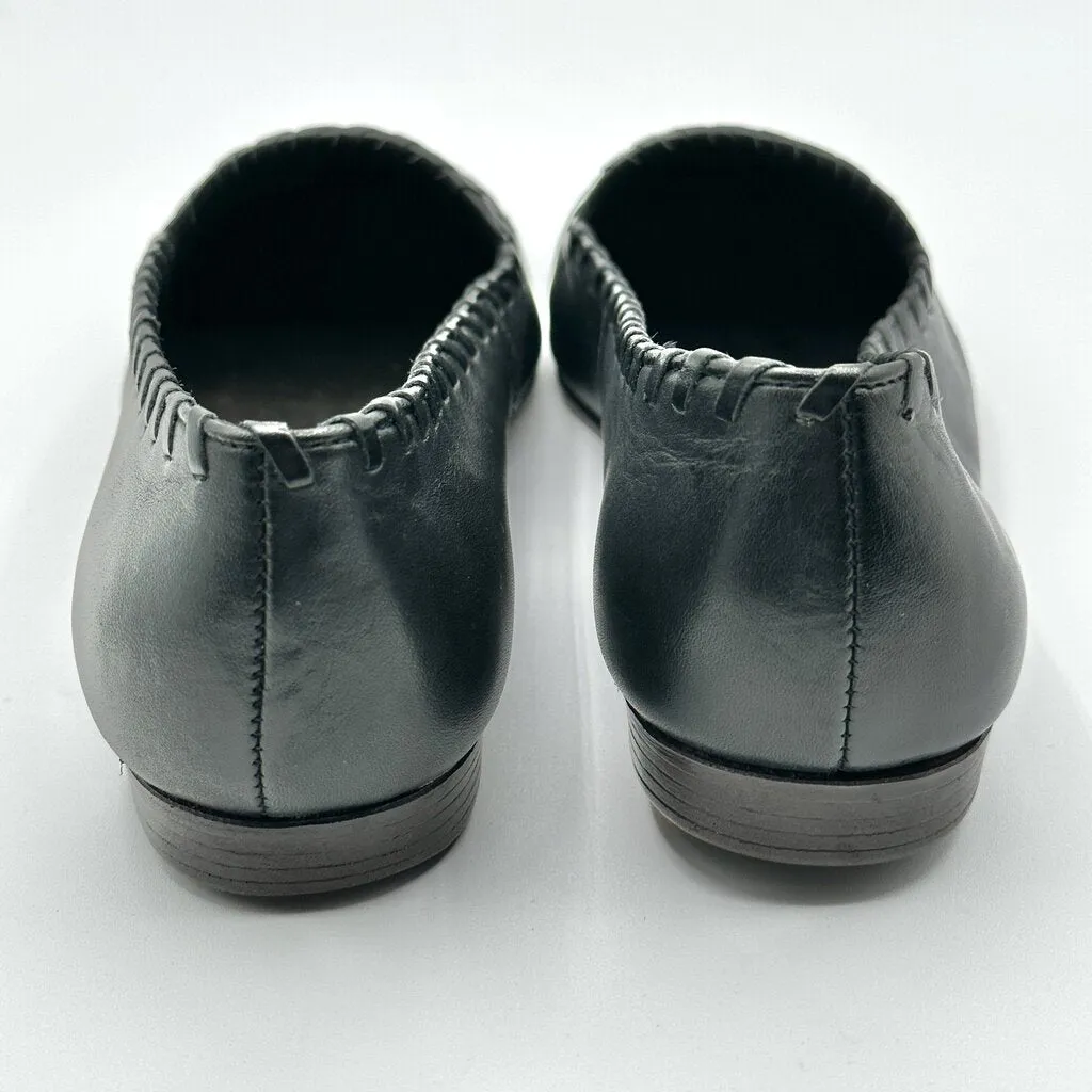 Vintage Women’s Nine West Gail Black Leather Flats Size 6 Unworn /cb