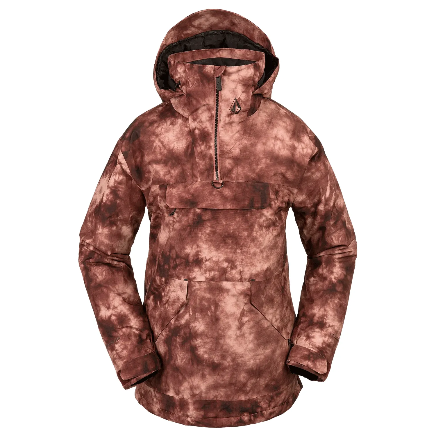 Volcom Women's Fern Insulated Gore-tex Pullover Jacket 2024 Pink Salt Wash