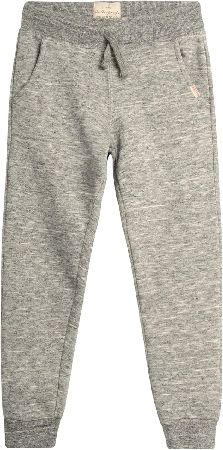 Weatherproof Vintage Boys Athletic Sweatpants - 4 Pack Athletic Basic Fleece Jogger Track Pants for Boys (4-20)