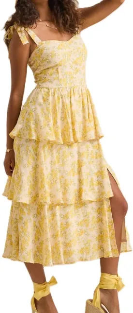 Womens Boho Floral Maxi Dress Y2K Cottage Spaghetti Strap Tiered Beach Vacation Dress Summer Long Flowy Sundress