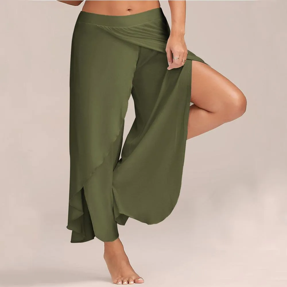 Yoga Wide Leg Loose Strap Low Waist Pants
