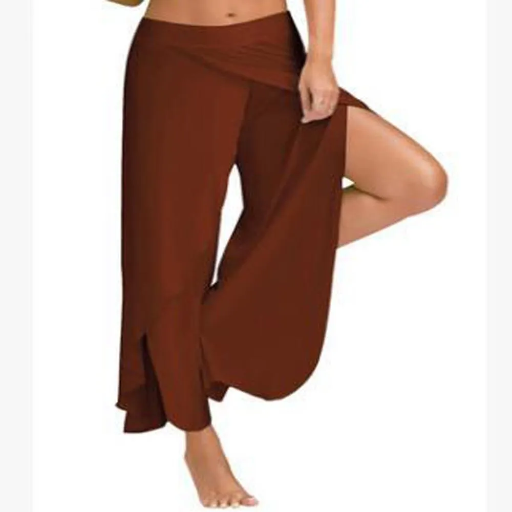 Yoga Wide Leg Loose Strap Low Waist Pants